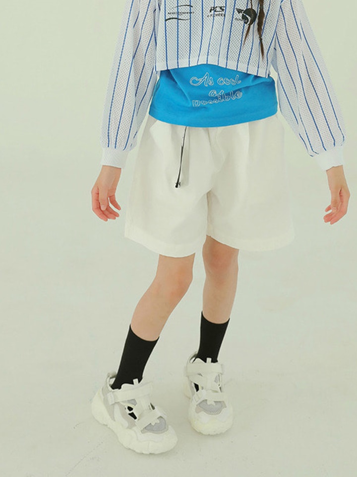Pintuck Belt Half Pants