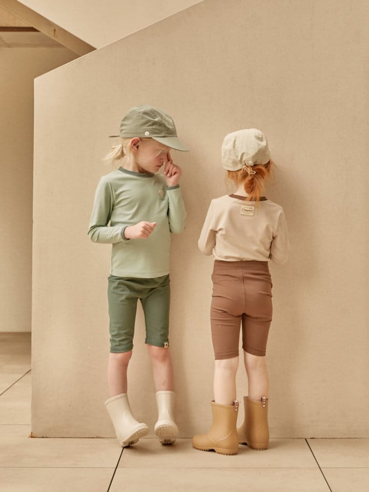 A-Market - Korean Children Fashion - #kidsstore - Mincho Leggings Capri Shorts - 3