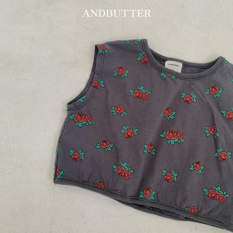 Andbutter - Korean Children Fashion - #childofig - Wild Rose Sleeveless Tee - 6
