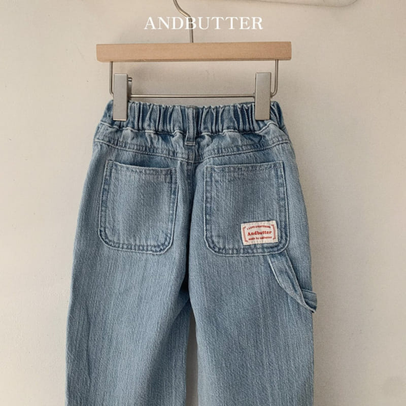 Andbutter - Korean Children Fashion - #designkidswear - L Denim Pants - 6