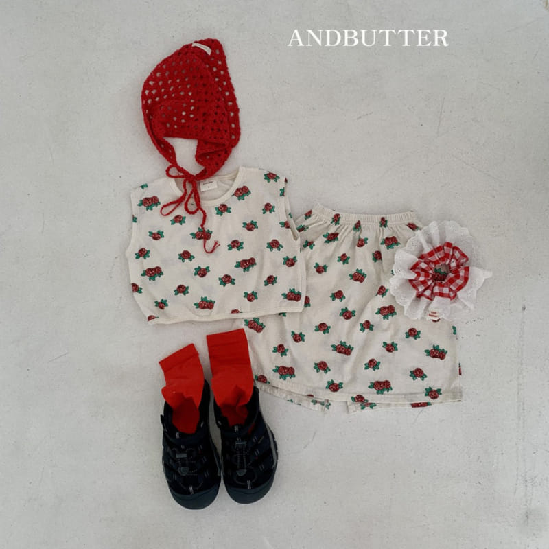 Andbutter - Korean Children Fashion - #discoveringself - Wild Rose Sleeveless Tee - 9