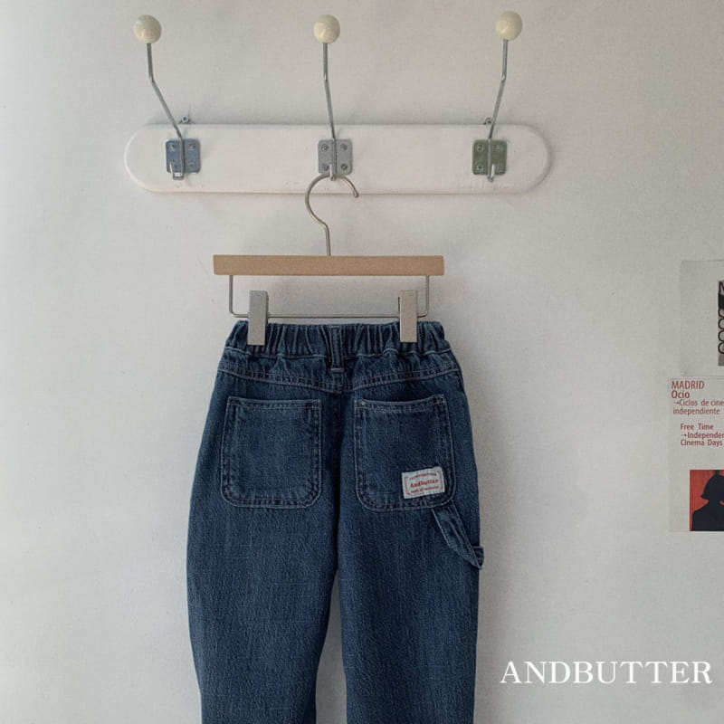 Andbutter - Korean Children Fashion - #kidsstore - L Denim Pants - 10