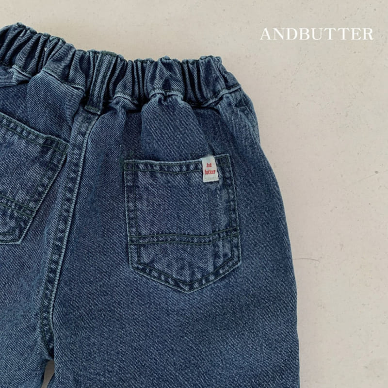 Andbutter - Korean Children Fashion - #magicofchildhood - Point Half Denim Pants - 10
