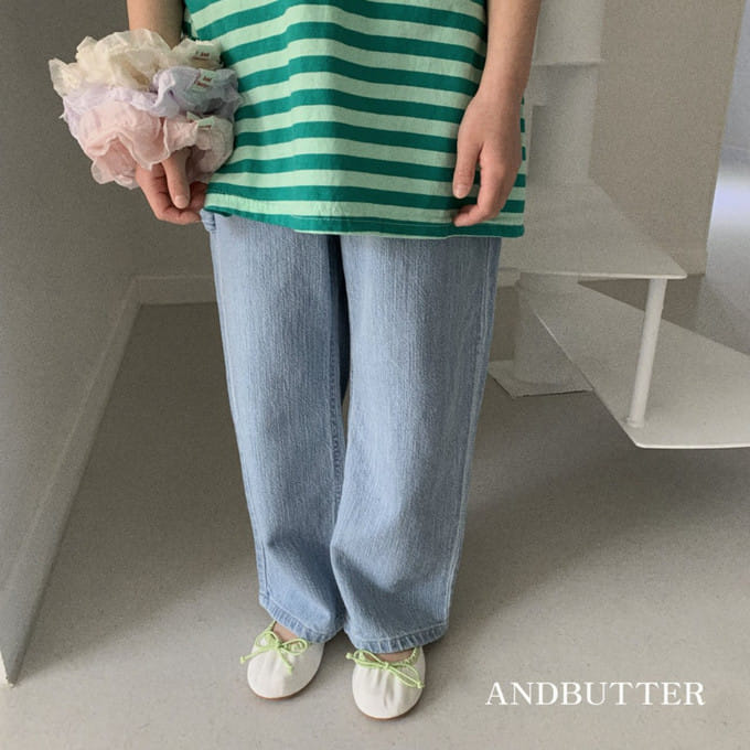 Andbutter - Korean Children Fashion - #todddlerfashion - L Denim Pants