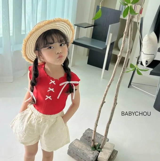 Babychou - Korean Children Fashion - #designkidswear - Kelly Sleeveless Tee
