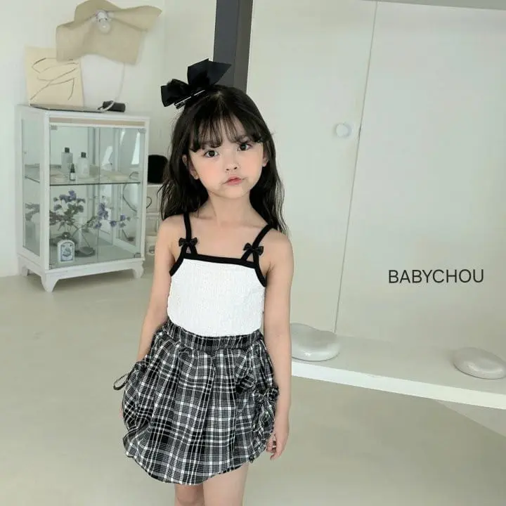 Babychou - Korean Children Fashion - #fashionkids - Sandy Sleeveless Tee - 6