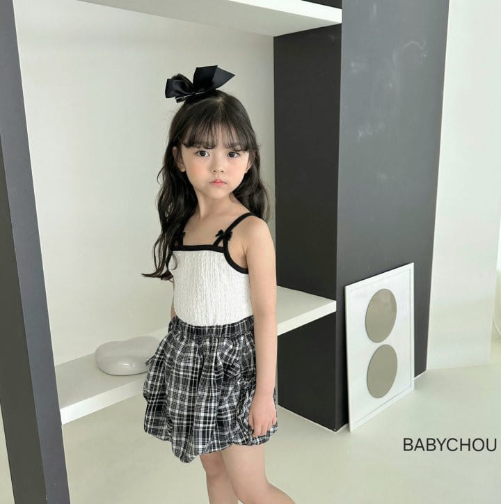 Babychou - Korean Children Fashion - #kidsshorts - Sandy Sleeveless Tee - 7