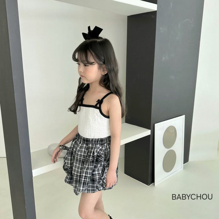 Babychou - Korean Children Fashion - #kidsstore - Sandy Sleeveless Tee - 8
