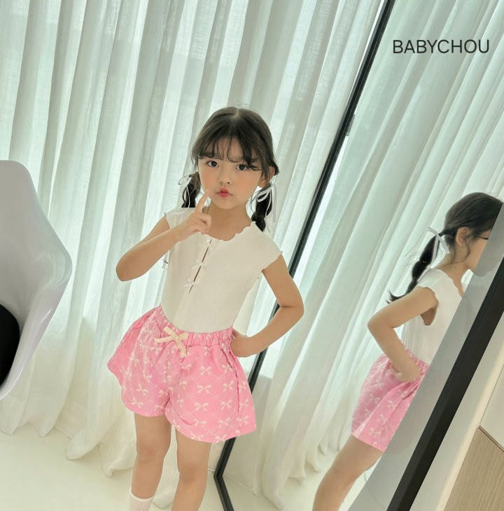 Babychou - Korean Children Fashion - #kidsstore - Kelly Sleeveless Tee - 5