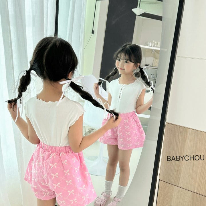 Babychou - Korean Children Fashion - #kidzfashiontrend - Kelly Sleeveless Tee - 6