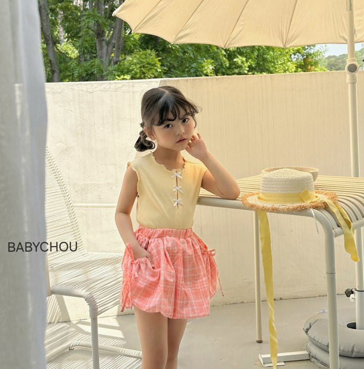 Babychou - Korean Children Fashion - #littlefashionista - Kelly Sleeveless Tee - 8