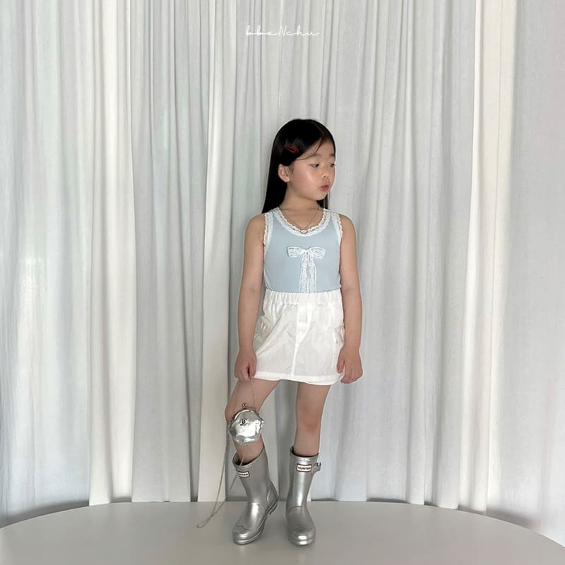 Bbonchu - Korean Children Fashion - #childofig - Popo Ribbon Sleeveless  - 11