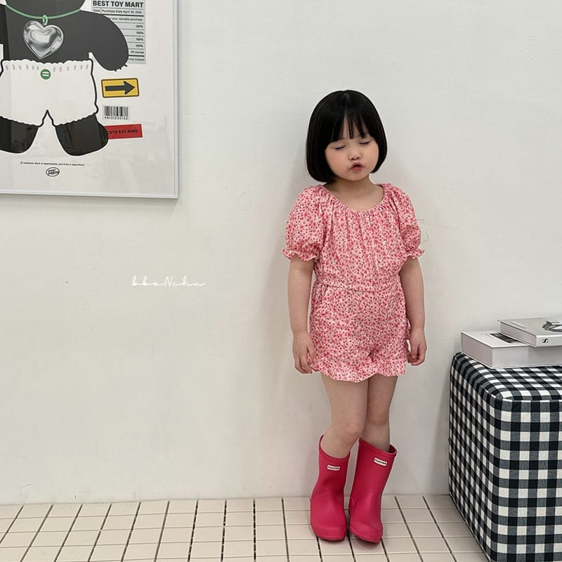 Bbonchu - Korean Children Fashion - #designkidswear - Flower Jump Suit - 5