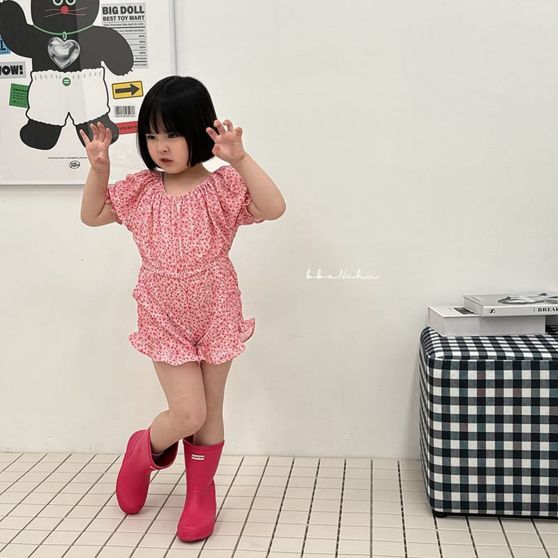 Bbonchu - Korean Children Fashion - #fashionkids - Flower Jump Suit - 7