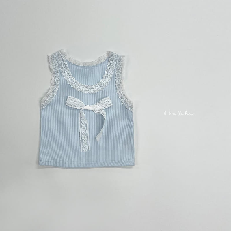 Bbonchu - Korean Children Fashion - #kidsshorts - Popo Ribbon Sleeveless  - 2