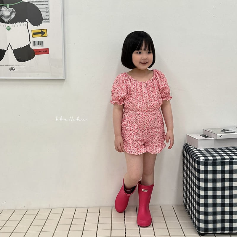 Bbonchu - Korean Children Fashion - #kidsshorts - Flower Jump Suit - 8