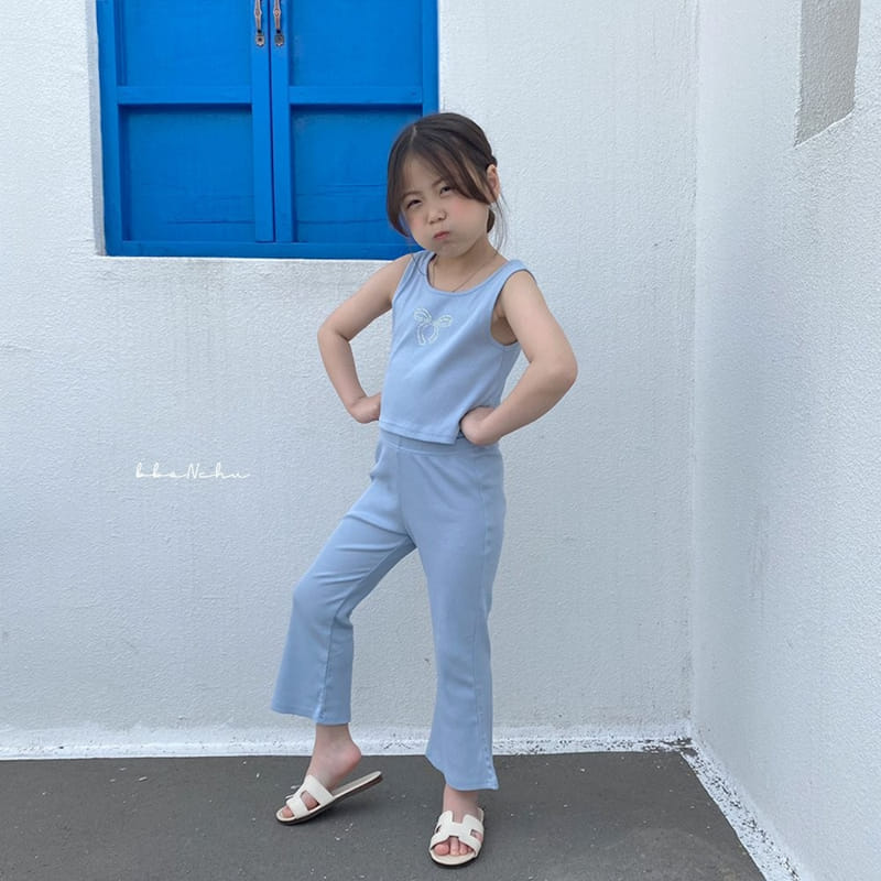Bbonchu - Korean Children Fashion - #magicofchildhood - Cubic Sleeveless Top Bottom Set - 5