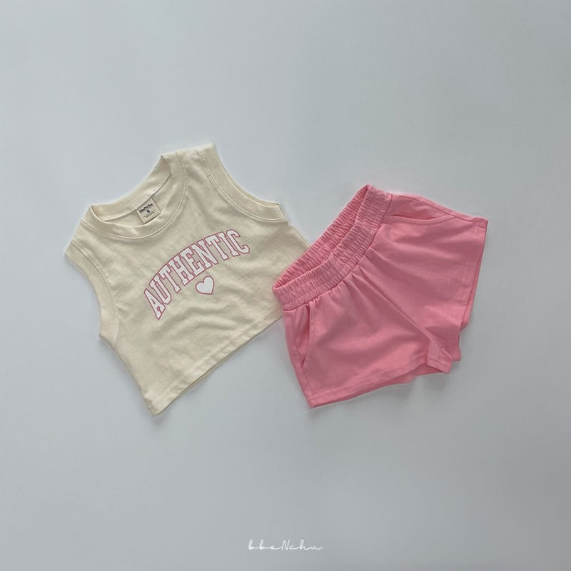 Bbonchu - Korean Children Fashion - #toddlerclothing - Authentic Crop Top Bottom Set - 5