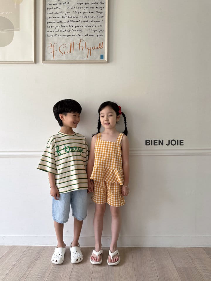 Bien Joie - Korean Children Fashion - #childofig - Cheek Top Bottom Set - 7