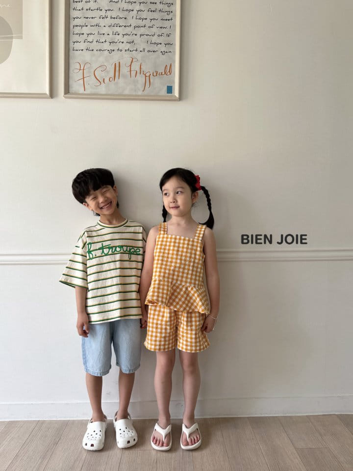 Bien Joie - Korean Children Fashion - #stylishchildhood - Cheek Top Bottom Set - 6