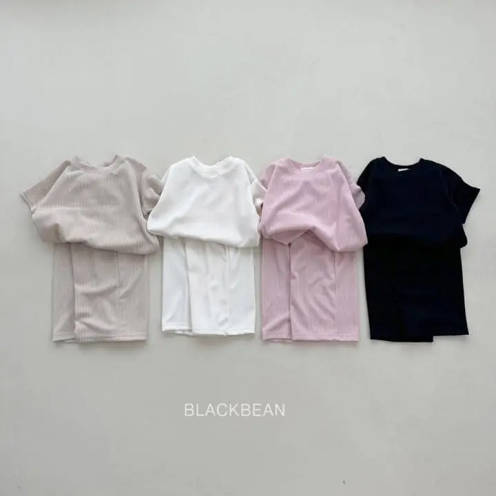 Black Bean - Korean Children Fashion - #fashionkids - Rose Top Bottom Set - 6