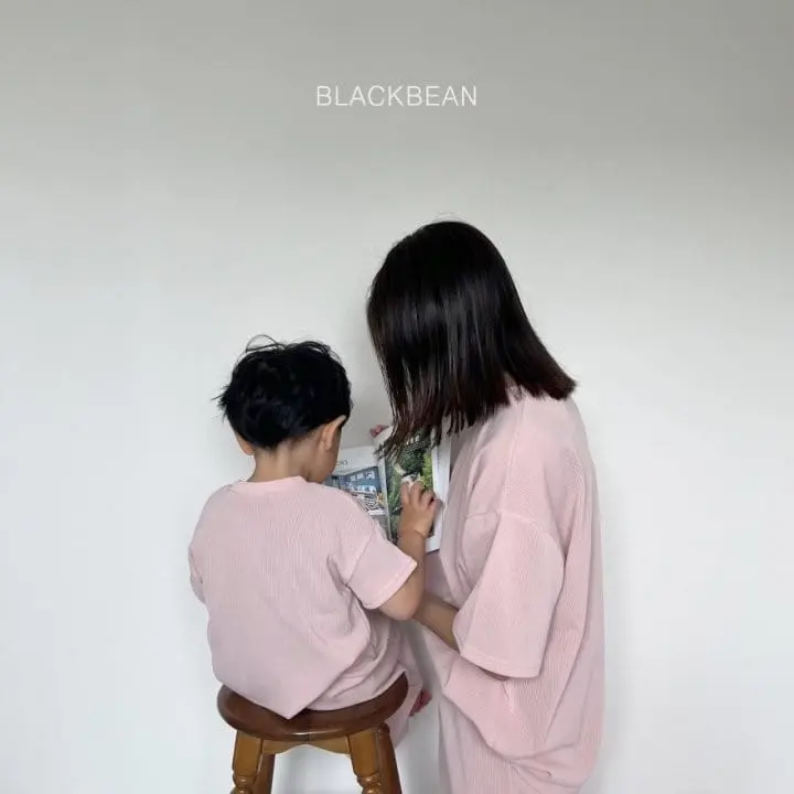 Black Bean - Korean Children Fashion - #kidsstore - Rose Top Bottom Set - 8