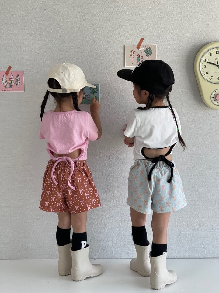 Bobo j - Korean Children Fashion - #childofig - Ssam Duri Ribbon Tee - 5