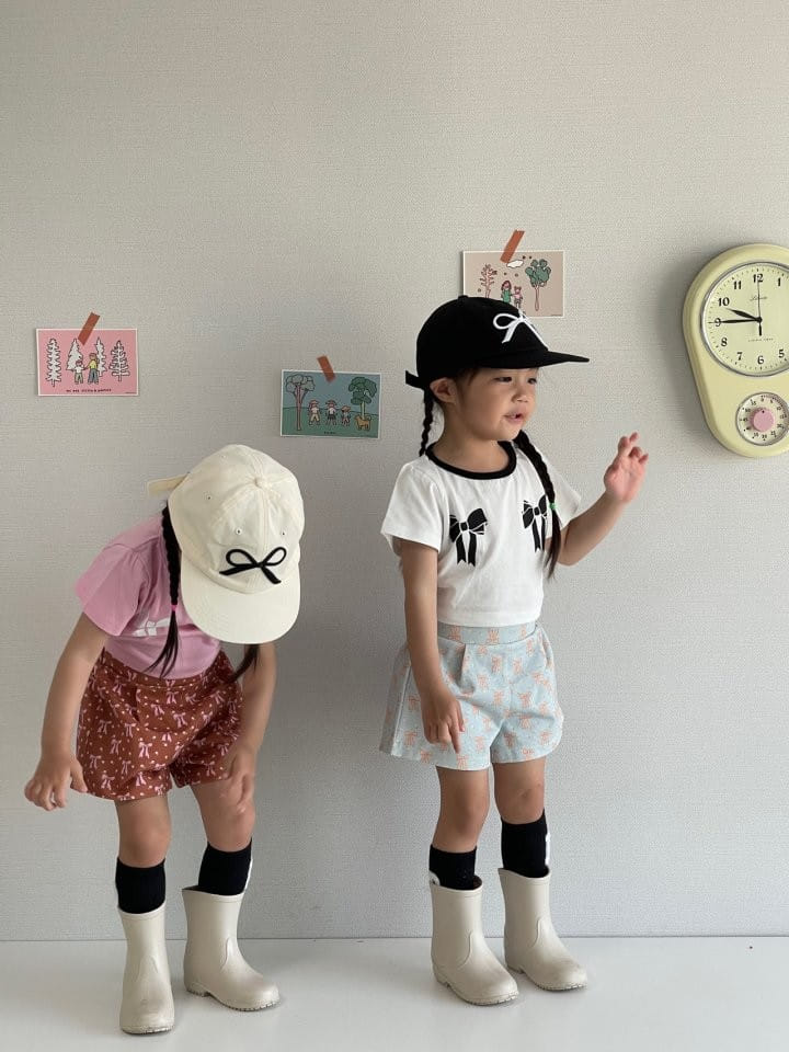 Bobo j - Korean Children Fashion - #kidsshorts - Ssam Duri Ribbon Tee - 10