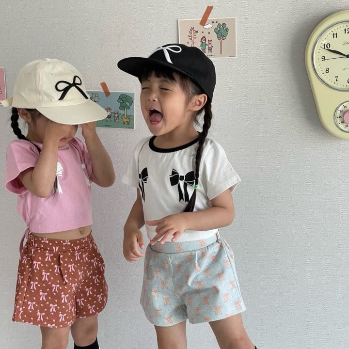 Bobo j - Korean Children Fashion - #toddlerclothing - Ssam Duri Ribbon Tee - 4