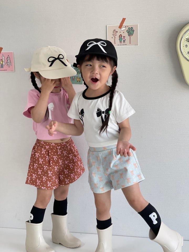Bobo j - Korean Children Fashion - #toddlerclothing - Ssam Duri Ribbon Tee - 3