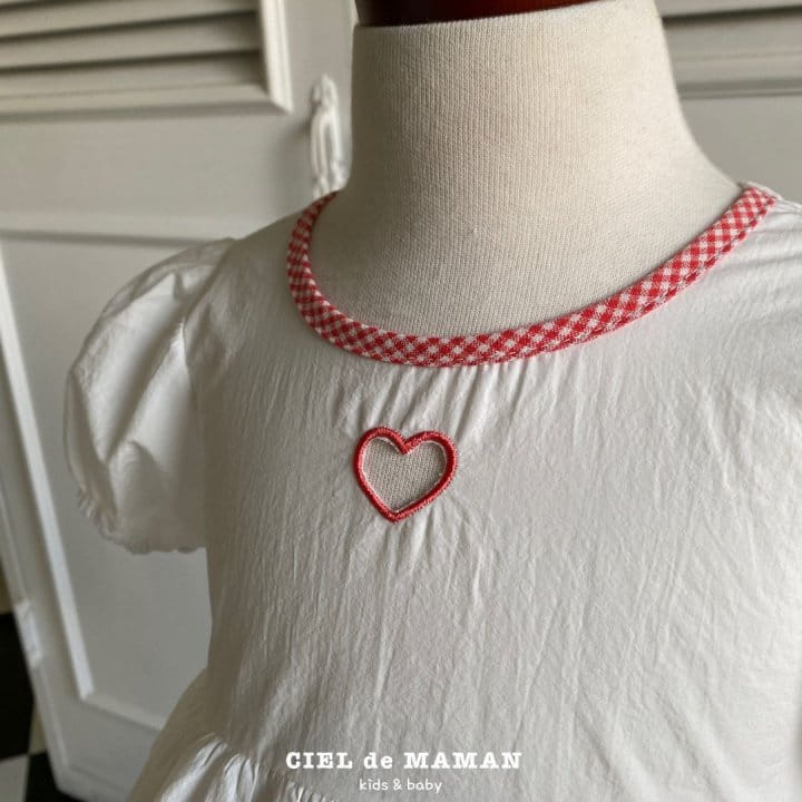 Ciel De Maman - Korean Baby Fashion - #babyboutique - Heart One-Piece Body Suit - 7