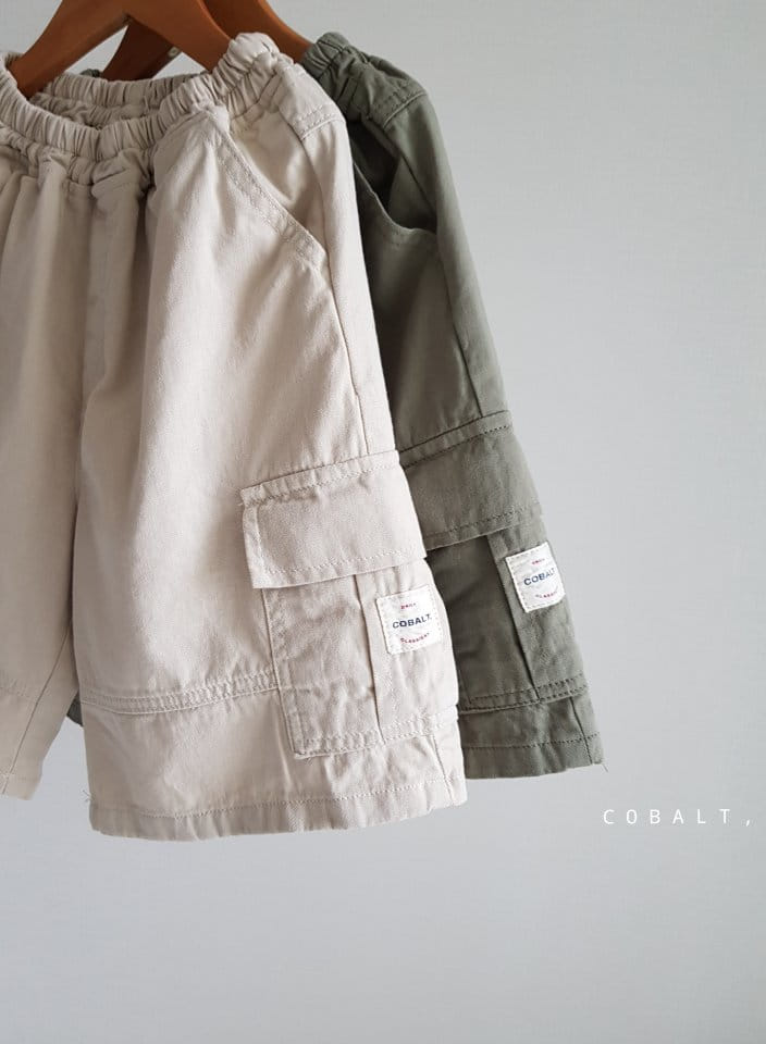 Cobalt - Korean Children Fashion - #kidsstore - Label Cargo Pants