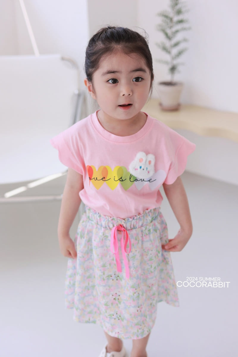 Coco Rabbit - Korean Children Fashion - #discoveringself - Rainbow Heart Tee - 6