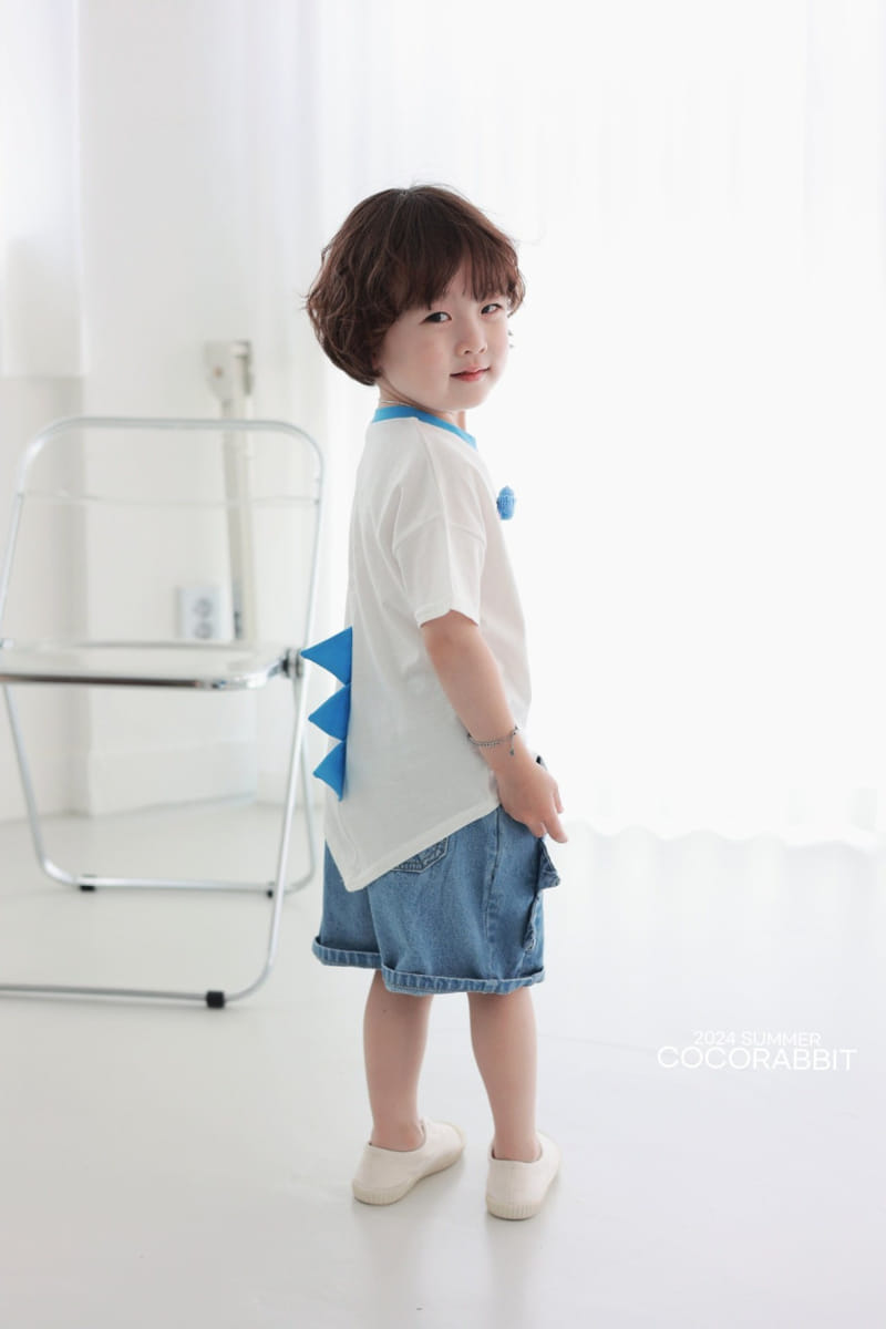 Coco Rabbit - Korean Children Fashion - #littlefashionista - Crayon Dinosaur Tee - 5