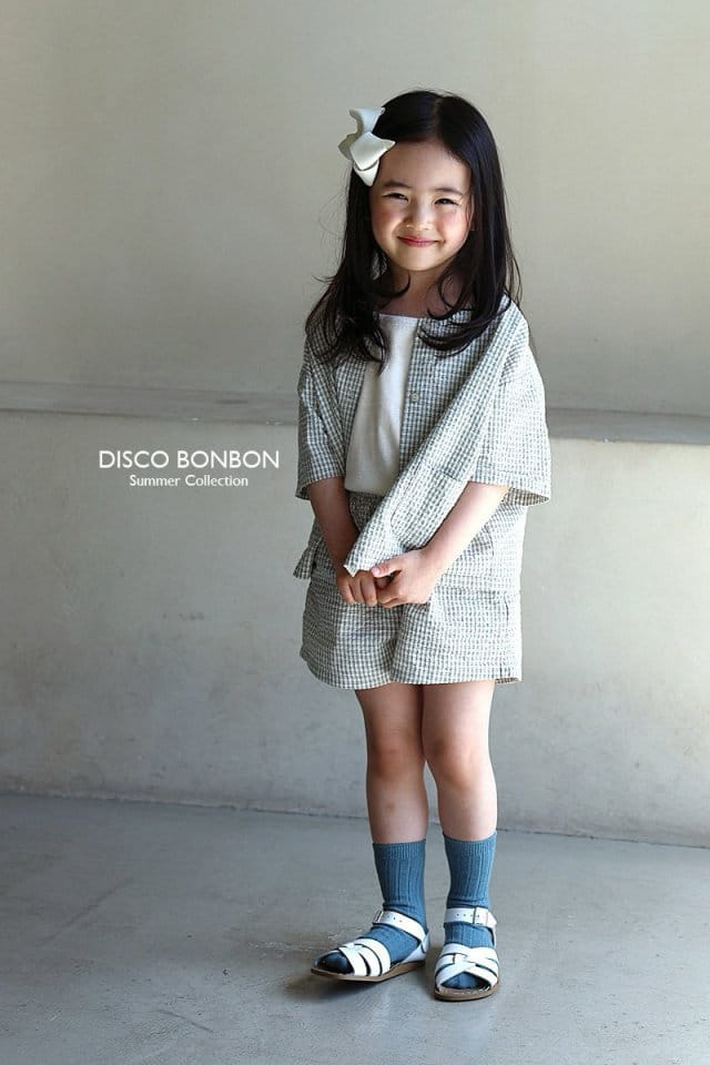 Disco Bonbon - Korean Children Fashion - #kidzfashiontrend - Comfortable Top Bottom Set - 5