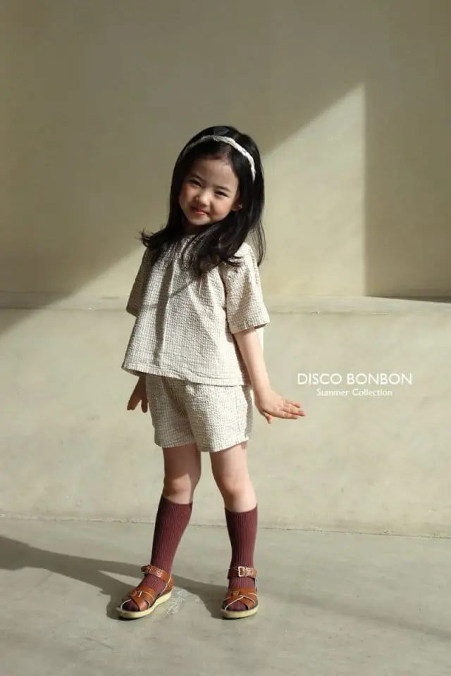 Disco Bonbon - Korean Children Fashion - #magicofchildhood - Comfortable Top Bottom Set - 8