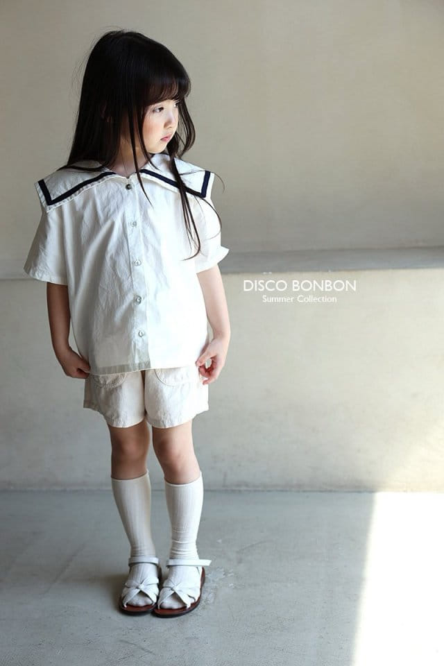 Disco Bonbon - Korean Children Fashion - #todddlerfashion - Sailor School Shirt - 5