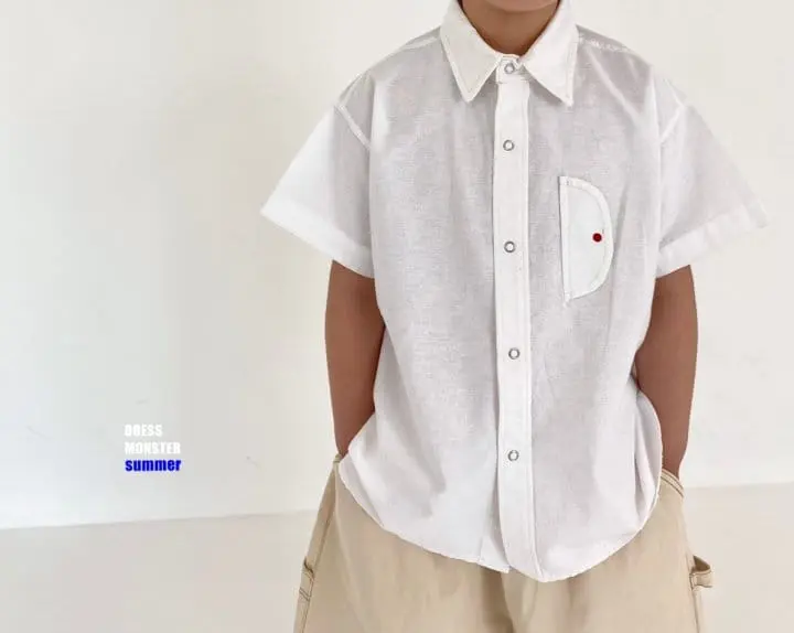 Dress Monster - Korean Children Fashion - #Kfashion4kids - Stitch Snap Shirt  - 3