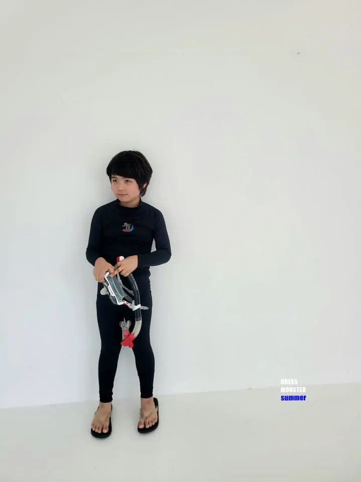 Dress Monster - Korean Children Fashion - #childofig - Rash Guard Leggings - 3