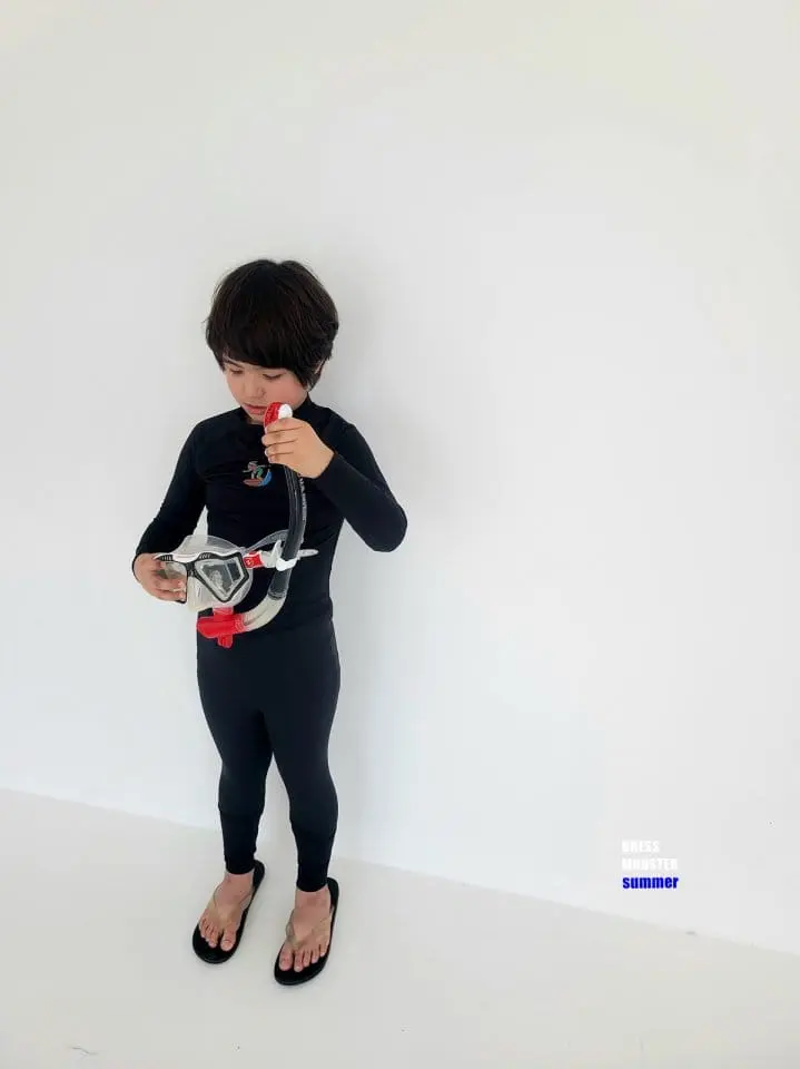 Dress Monster - Korean Children Fashion - #childofig - Rash Guard Leggings - 4