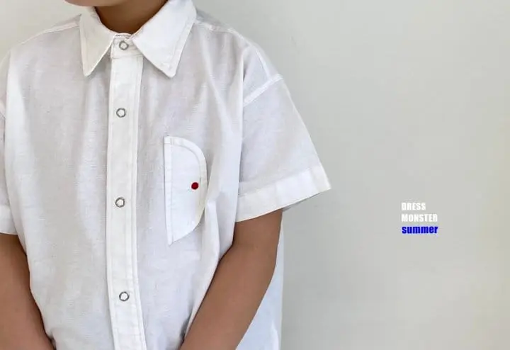 Dress Monster - Korean Children Fashion - #kidsstore - Stitch Snap Shirt 