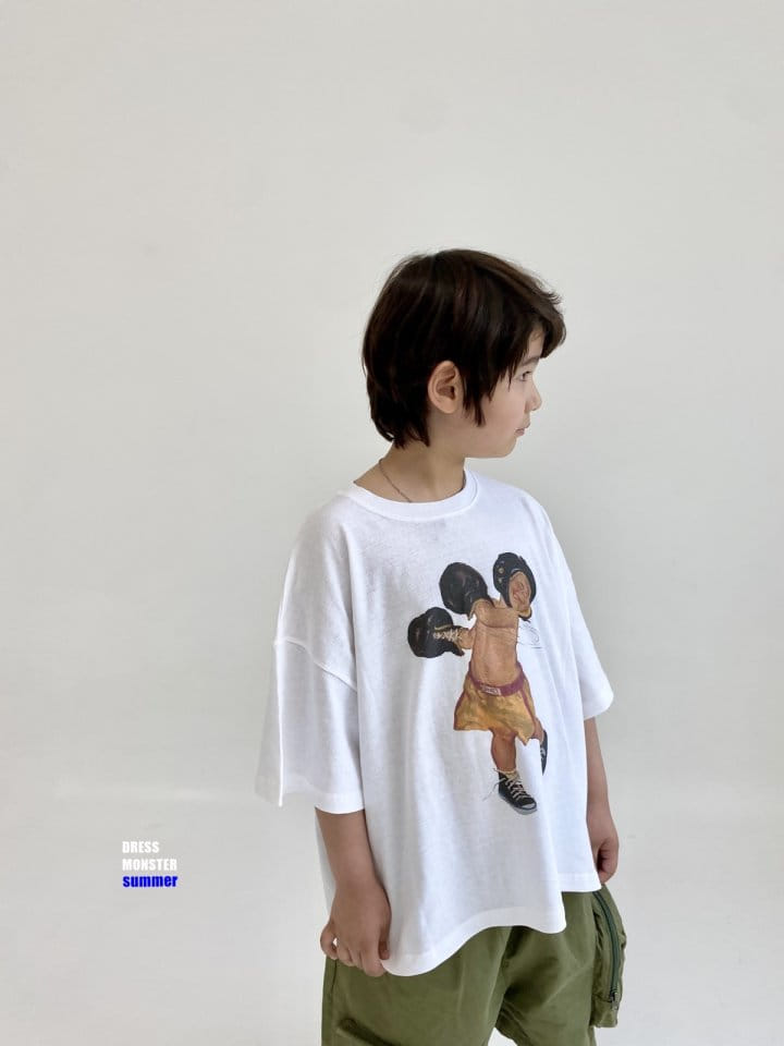 Dress Monster - Korean Children Fashion - #littlefashionista - Kids Boxer Tee - 3
