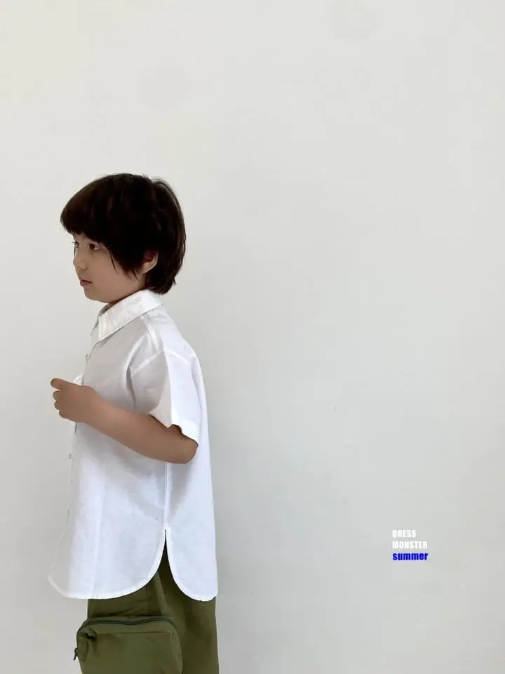 Dress Monster - Korean Children Fashion - #magicofchildhood - Stitch Snap Shirt  - 5