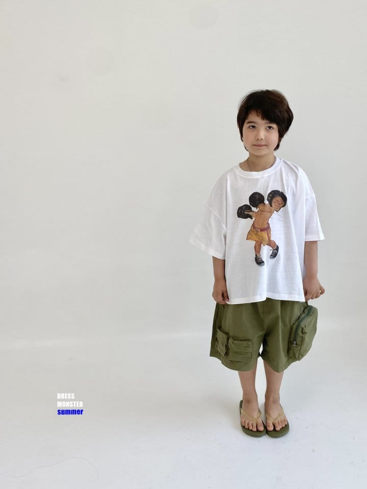 Dress Monster - Korean Children Fashion - #littlefashionista - Kids Boxer Tee - 4