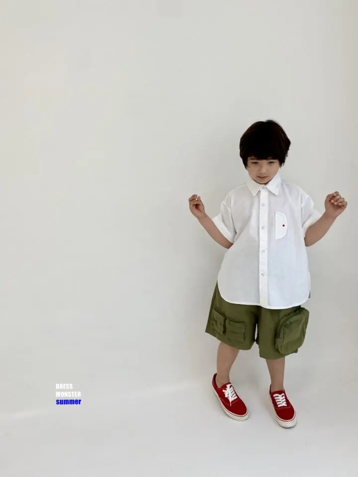 Dress Monster - Korean Children Fashion - #minifashionista - Stitch Snap Shirt  - 6
