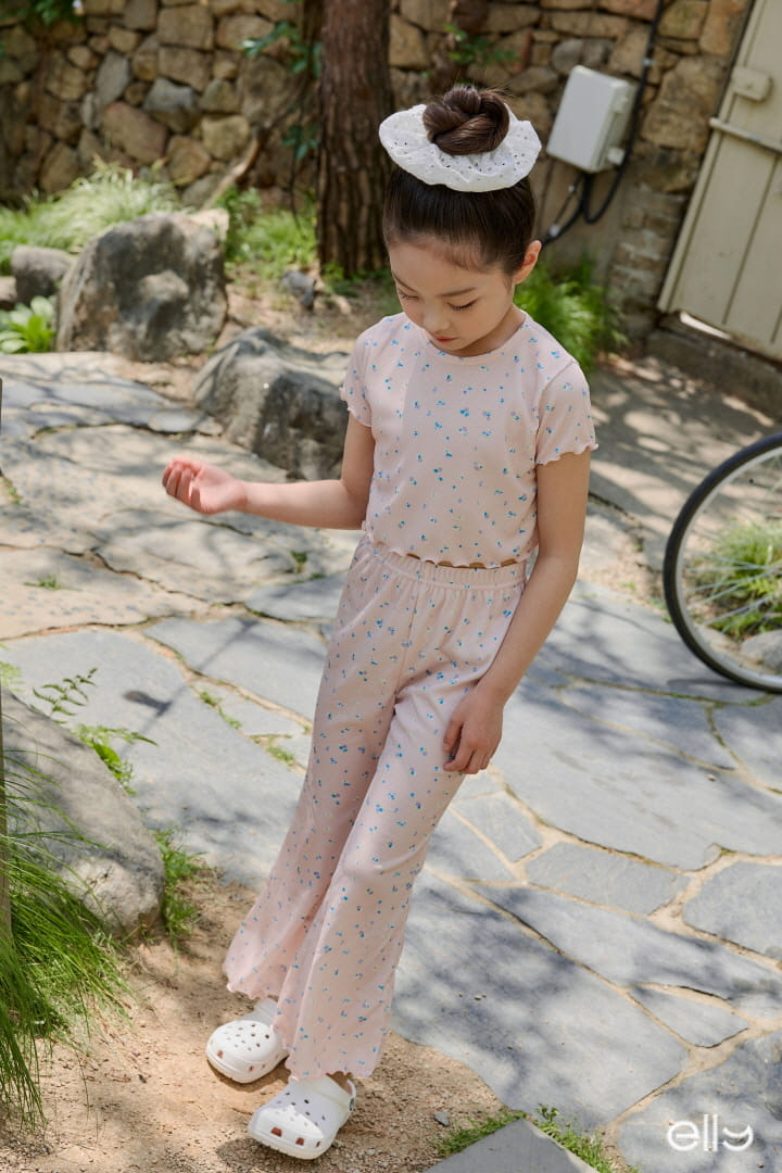 Ellymolly - Korean Children Fashion - #childrensboutique - Marry Terry Top Bottom Set - 9