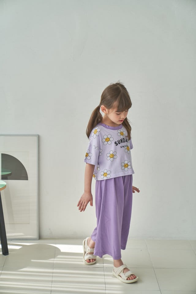 Green Tomato - Korean Children Fashion - #discoveringself - Sunday Top Bottom Set - 3
