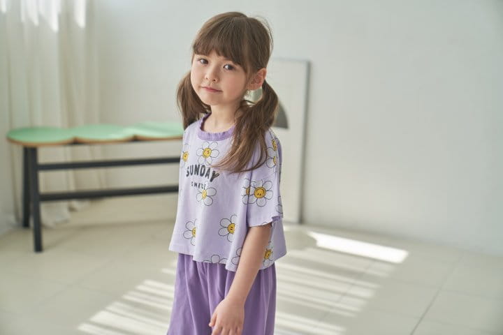 Green Tomato - Korean Children Fashion - #discoveringself - Sunday Top Bottom Set - 4
