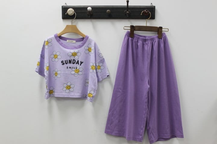 Green Tomato - Korean Children Fashion - #kidsstore - Sunday Top Bottom Set - 6