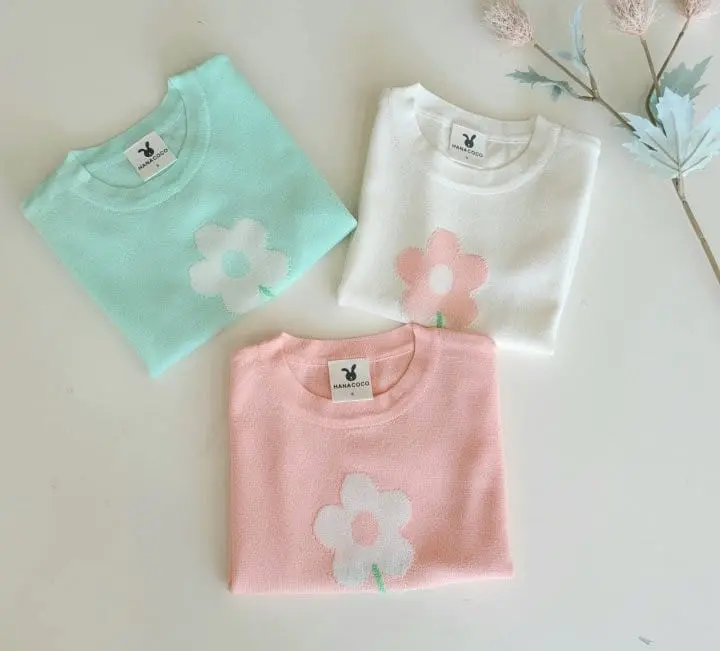 Hanacoco - Korean Children Fashion - #kidsstore - Flower Cool Knit - 2